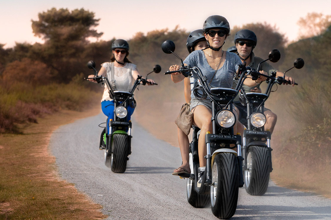 E-chopper rijden met EuroWheelz op de Utrechtse Heuvelrug
